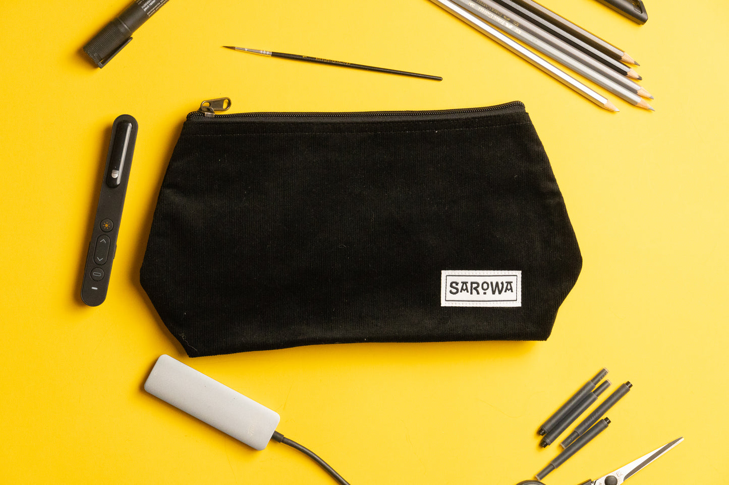 shower bag black cord