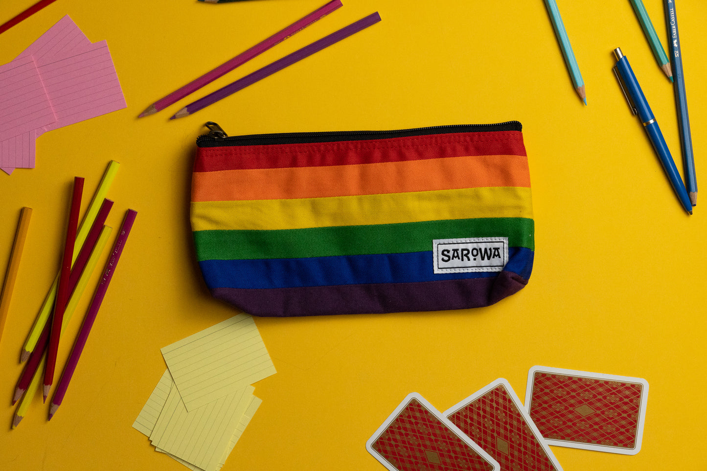 pencil case rainbow